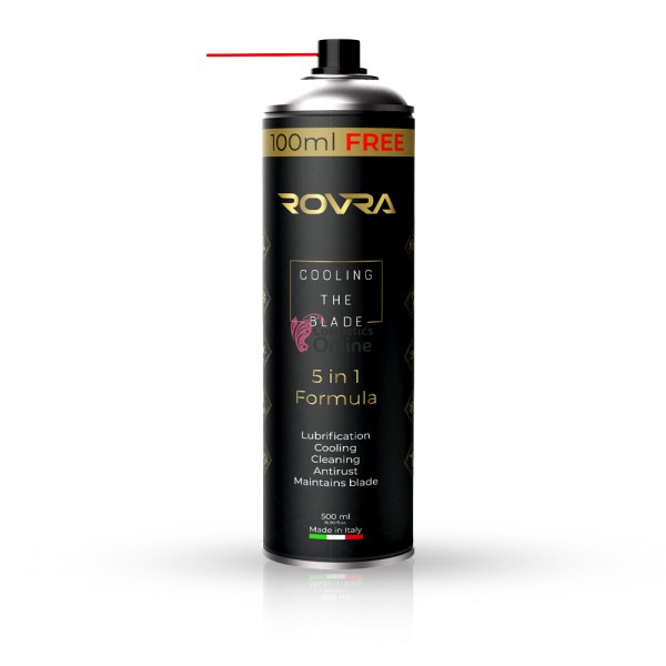 Spray pentru curatat si lubrifiat masinile de tuns 5 in 1 Rovra 500 ml